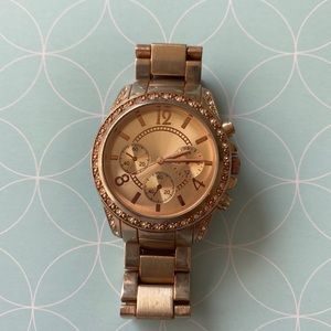 3/$15 Rose gold metal band fashion watch